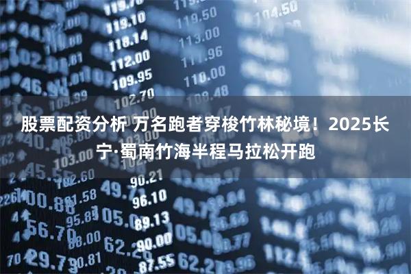 股票配资分析 万名跑者穿梭竹林秘境！2025长宁·蜀南竹海半程马拉松开跑