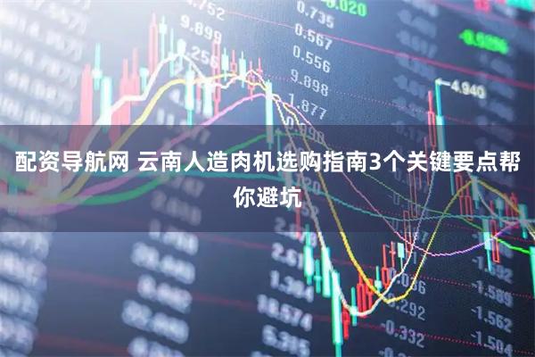配资导航网 云南人造肉机选购指南3个关键要点帮你避坑